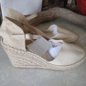 H&M Closed Toe Wedge Espadrilles Size 7